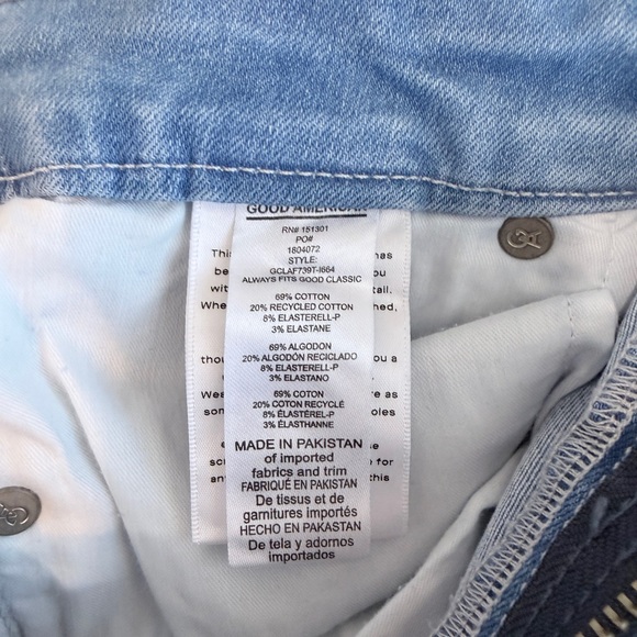 Good American Light Blue Denim Jeans - Picture 4 of 4